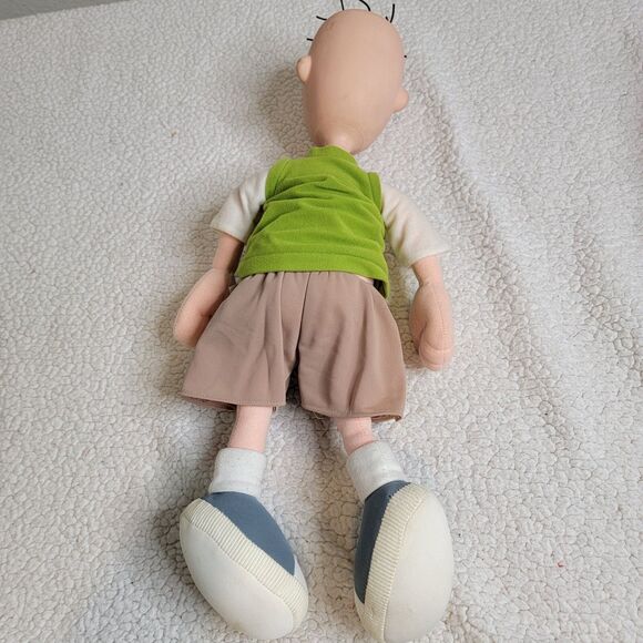 Nickelodeon Vtg 90s Doug Funnie Plush Vinyl Head Doll 20 In Retro Mattel Disney - Picture 3 of 7